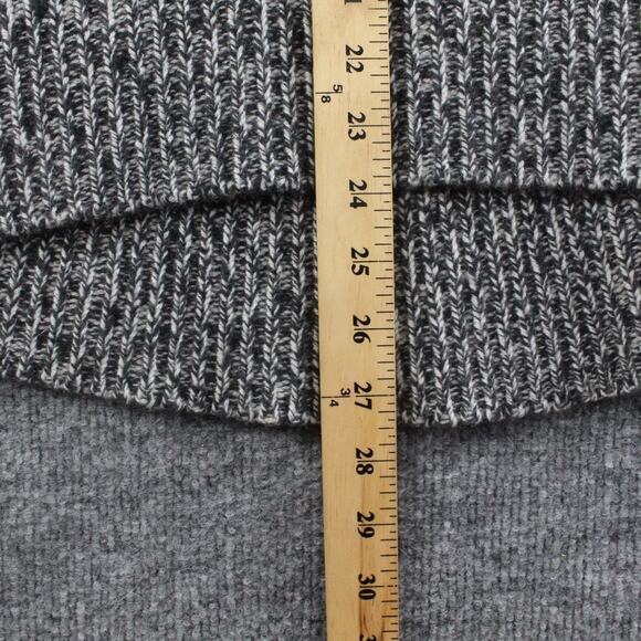 Theory Sweater Womens Large Karenia Cashmere Turtleneck Ivory Ash Pullover Chic - Picture 8 of 10